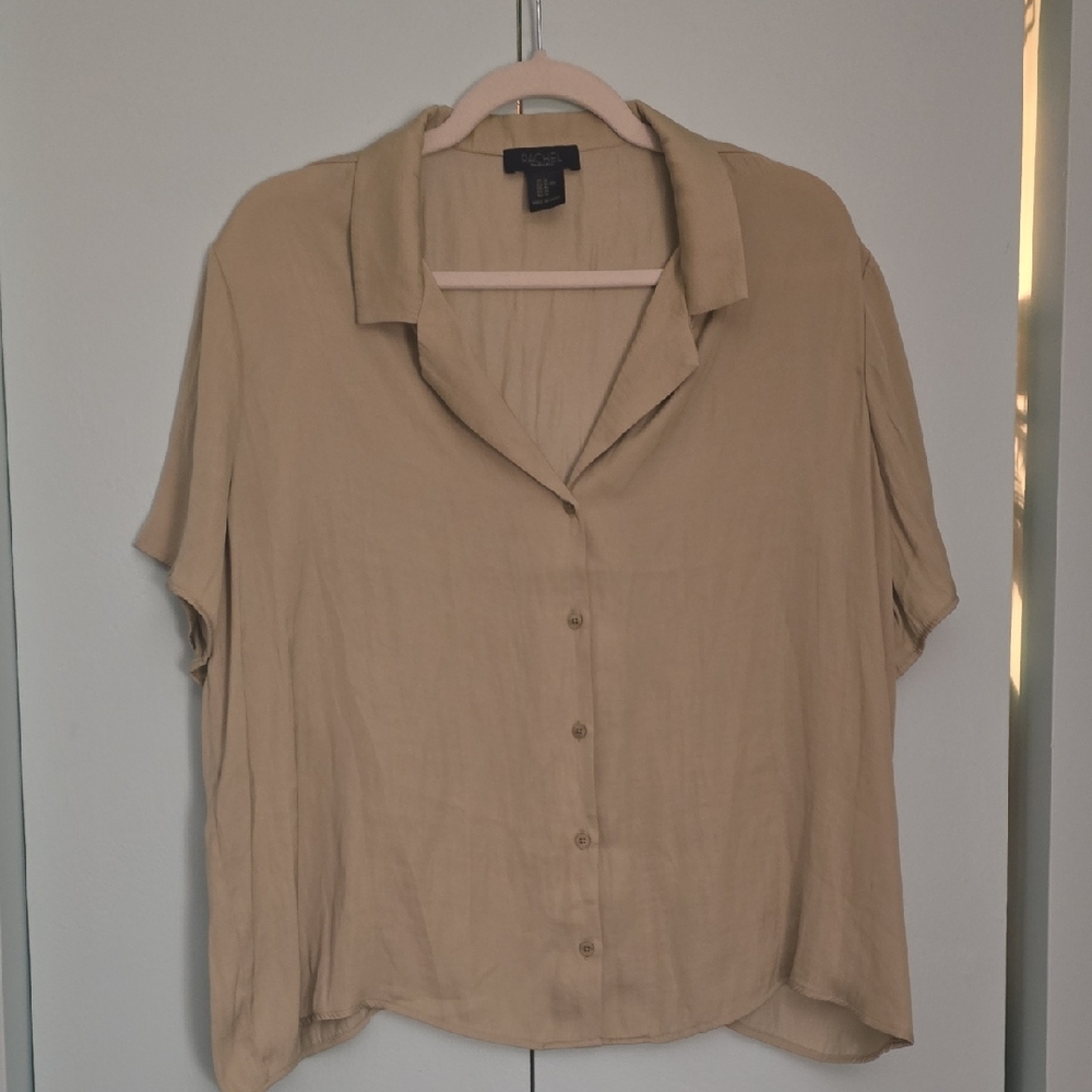 Rachel Zoe Green Button-Down Shirt